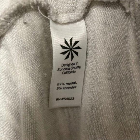 Athleta Gray White Striped Asymmetrical Dress - Picture 7 of 8